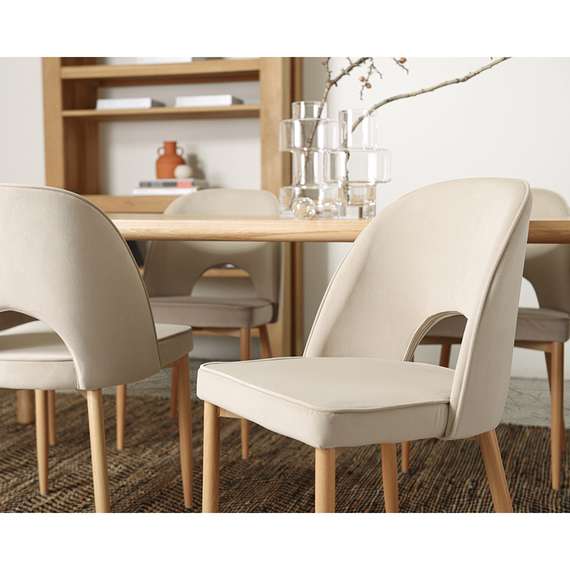 Стул evelyn, велюр, бежевый