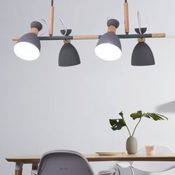 Подвесной реечный светильник TRIF WOOD LONG Green