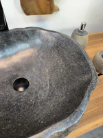 Раковина из речного камня RS-65840 60х48х15 из натурального камня