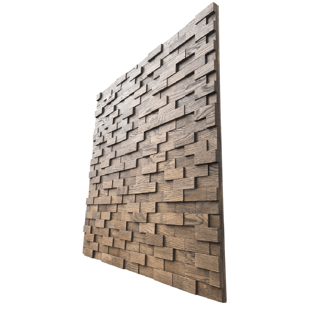 Деревянная мозаика для стен Wood Mosaic Рубка Дуб цвет венге