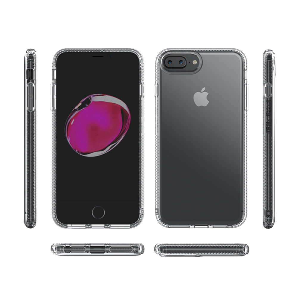 Прозрачный противоударный чехол для iPhone 8 Plus и 7 Plus, увеличенные защитные свойства, серия Clear от Caseport