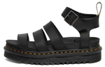 Dr.Martens Wmns Blaire Hydro Leather Strap Sandal "Black" Women"s