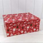 Коробка 42.5 х 33 х 17.6 см Набор 15 шт "Новый год" (Красный)