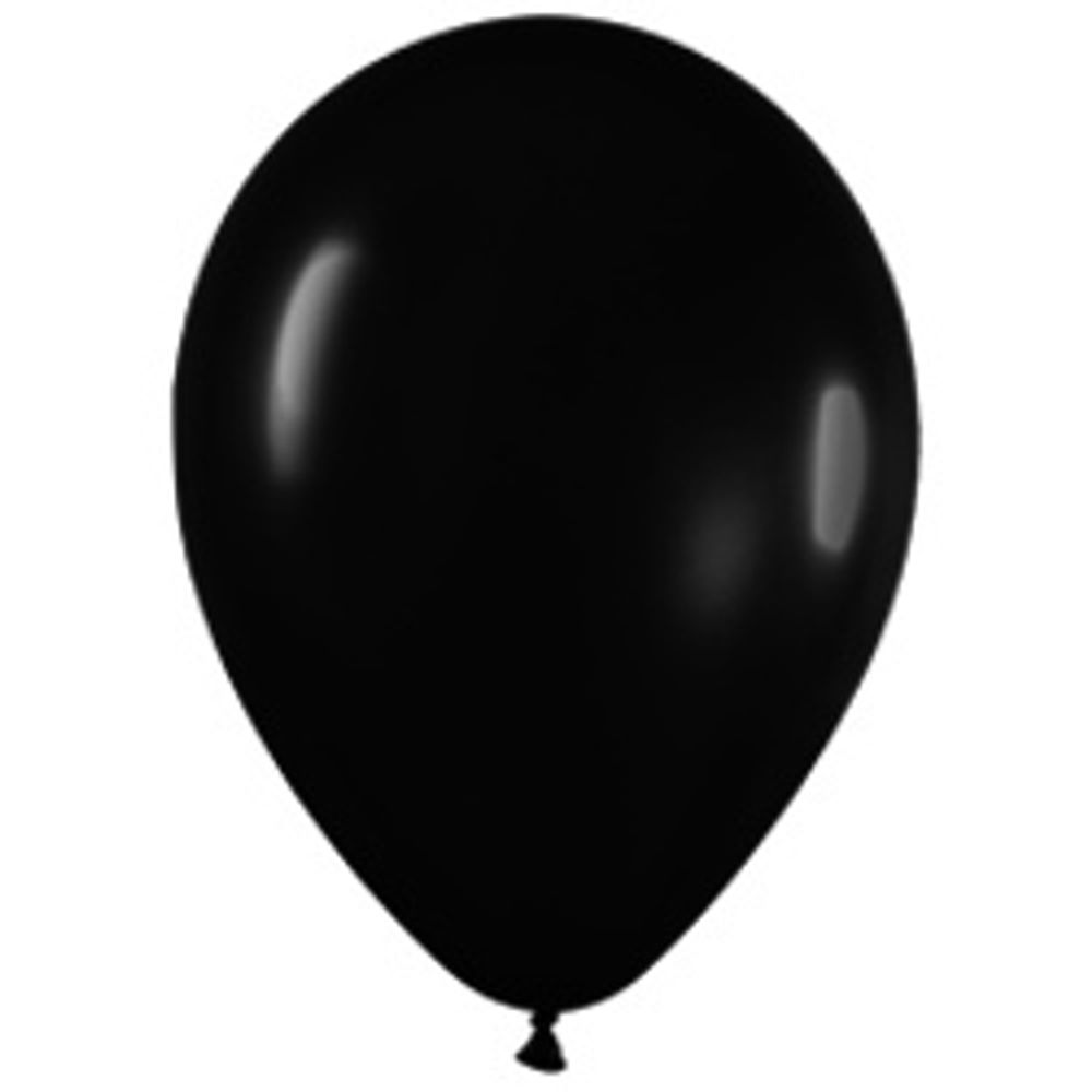 Шар (12"/30 см) Черный (080), пастель 100 шт.