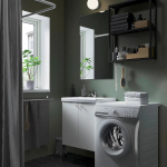 Комбинация для ванной - IKEA ENHET, 64х43х65 см, антрацит/белый, ЭНХЕТ ИКЕА
