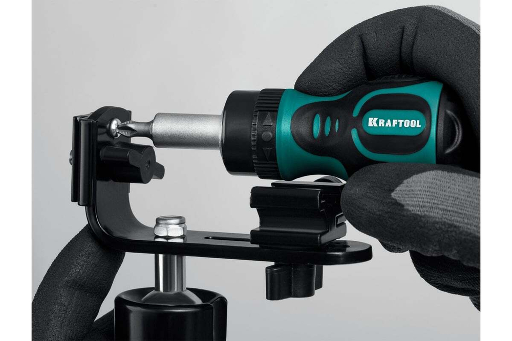 Реверсивная отвертка KRAFTOOL Kompakt-6 с битами, 6 предм. 26190-H7