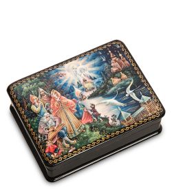 ШК-19/18 Шкатулка в технике декупаж «За Русь Святую» (10х8х3,5)