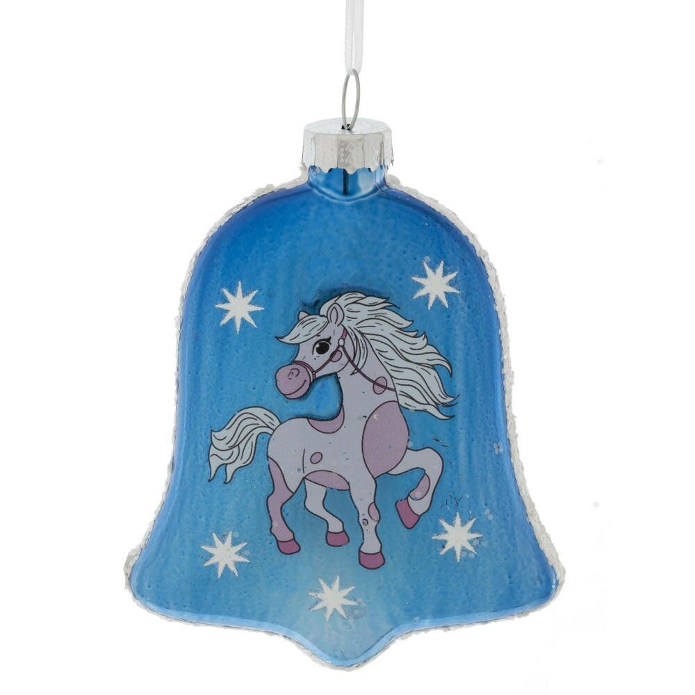GAEM Украшение новогоднее "Колокольчик с лошадкой", L8 W2,5 H11 см