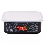 Лоток эмал Chilli 1,0л квадр пласт/кр TM Appetite