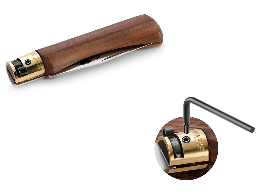 Нож складной Old Bear Classical Walnut XS, сталь W1.4060, Satin, орех