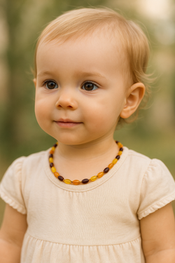 Детские бусы из янтаря