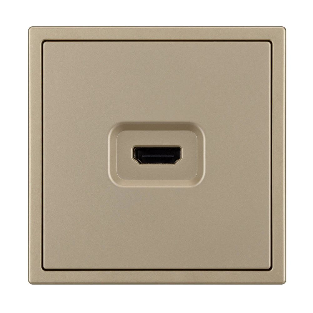 Механизм HDMI розетки SCT-NOBE-MHD1-SFPL-GD (Arlight, Золотой песок) 061843