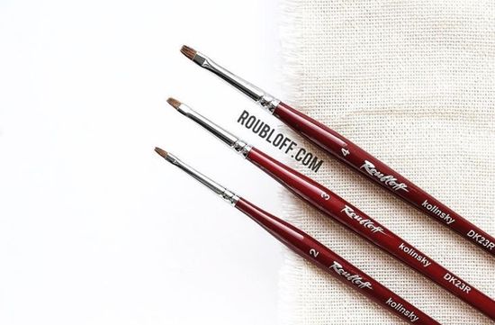 Кисть Рублёв DK23R №2 плоская для росписи