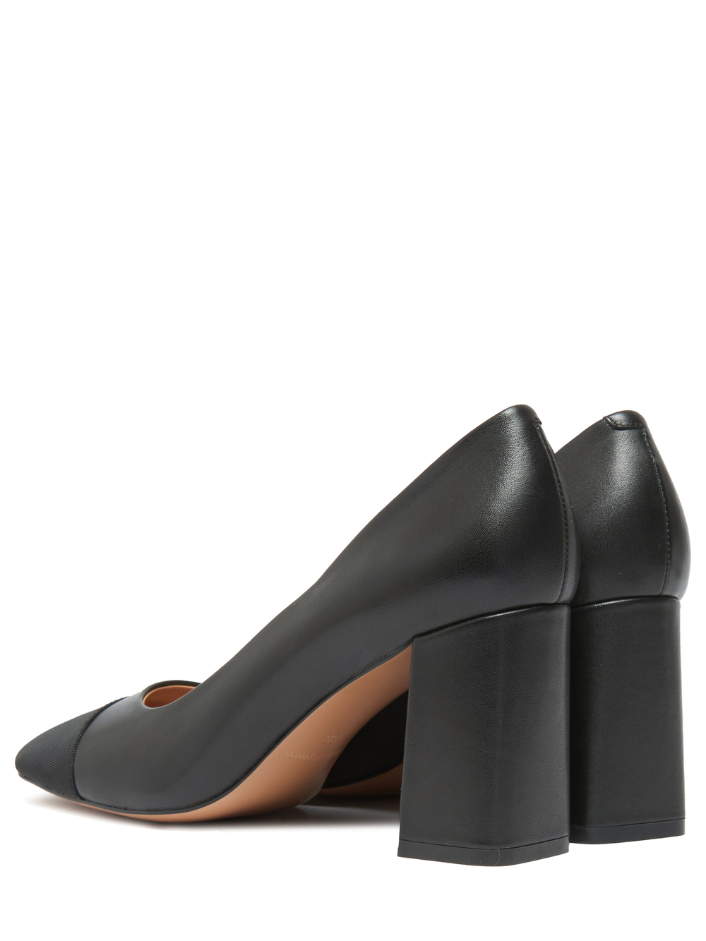 Женские комбинированные туфли черные с текстилем