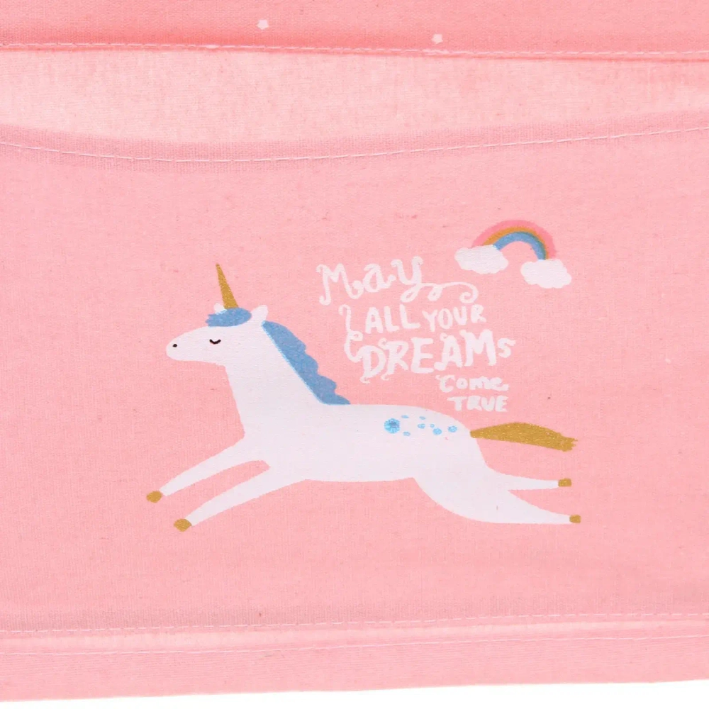 Карман настенный подвесной «ФРАТТИ БУМ», принт единорожка, три секции, 30*63см (лейбл Селфи)