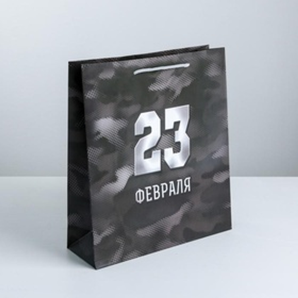 Пакет ламинат вертикальный "Спецподарок" 26*30*9 см.