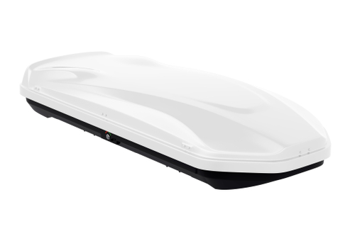 Автобокс на крышу автомобиля "Cybort Prime" 550 л (белый глянцевый) / ТюнАвто