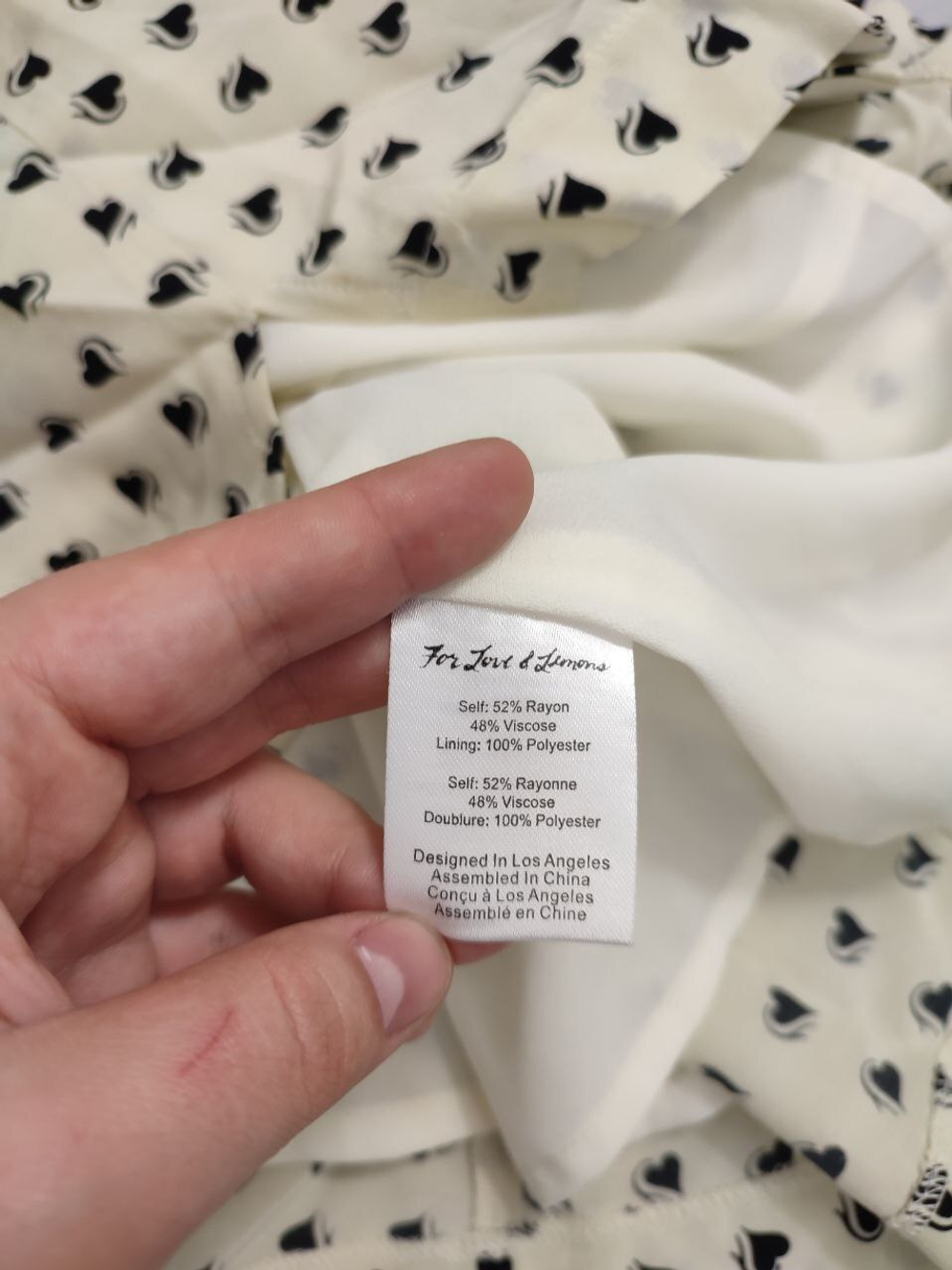 Юбка For love & Lemons светлая 44 размер