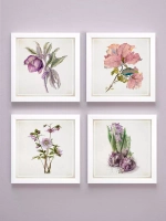 Картины на стену интерьерная на холсте 4 шт, 23*23 см
