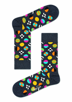 Яркие носки унисекс Clashing Dot Sock с мячиками (Размер: 29) (Цвет: аквамариновый)