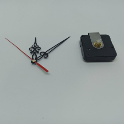 Часовой механизм, шток 12 мм, со стрелками №01 (1уп = 5шт)