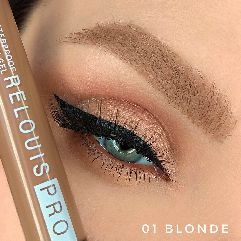 ГЕЛЬ для бровей водостойкий оттеночный тон 01 BLONDE Relouis PRO Waterproof Color Brow Gel 6 мл