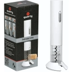 QWERTY Электроштопор, пластик, 4,5х23,4 см, на батарейках 4хАА (в комплект не входят), белый /30/15