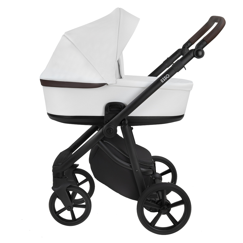 Коляска 2 в 1 Roan Esso Leather, White / Белый