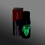 Термос Nisus N.TM-046-LW 1000ML "Волк" (2 крышки-кружки)