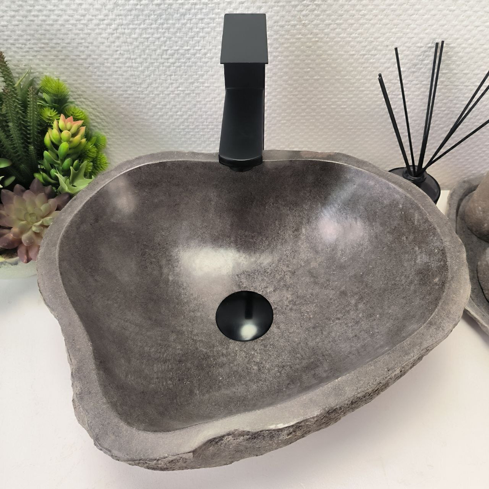 Раковина из речного камня RS-63884 (42*35*15) 0120