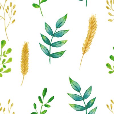 Колоски и листья