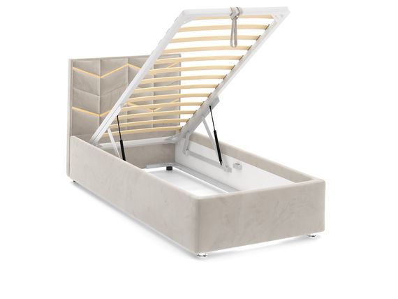 Кровать Line Gold 120 с подъемным механизмом - Velutto 17