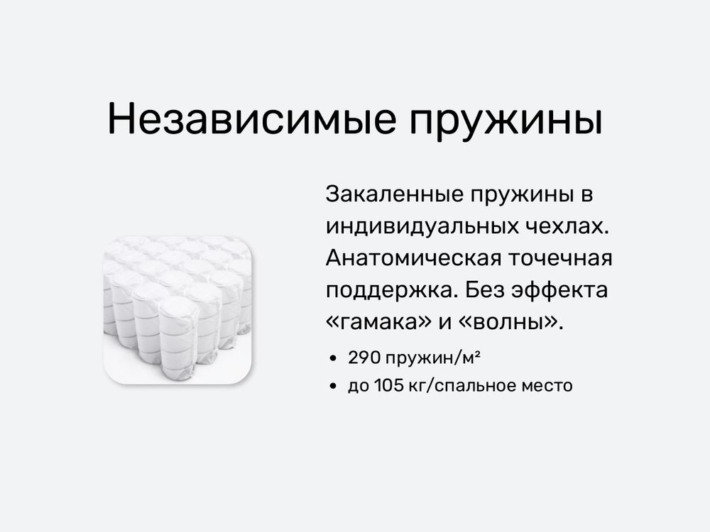 Матрас Mr. Mattress Cactus XL, независимые пружины