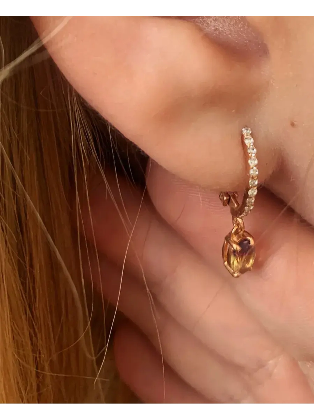 Серебряные серьги с александритом