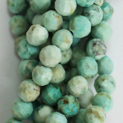 Бирюза Перуанская юв. огранка бусины 4мм 3мм 2мм