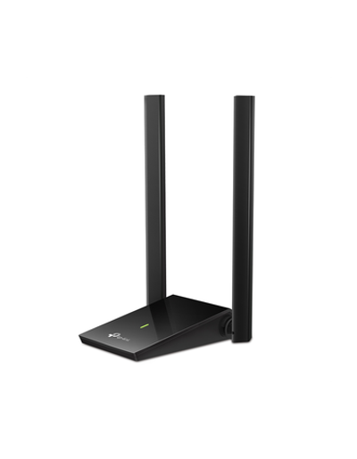 TP-Link Archer T4U Plus, AC1300 Двухдиапазонный Wi Fi USB адаптер высокого усиления, до 400 Мбит/с на 2,4 ГГц + до 867 Мбит/с на 5 ГГц, 2 внешние антенны, USB 3.0, удлинительный кабель