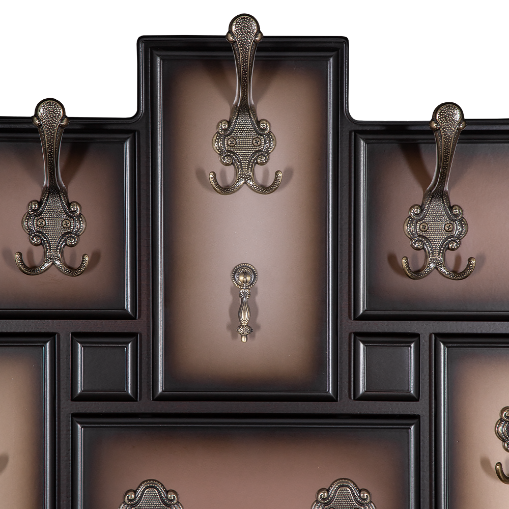 Вешалка настенная Пандора 9 Орех Оберджин Шоколад