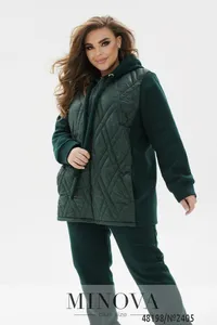 Костюм 2405-темно-зеленый Minova