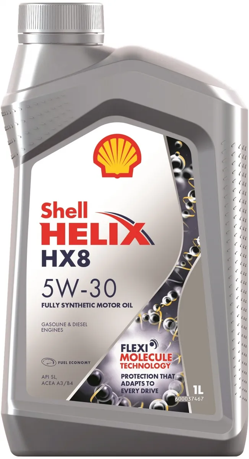 Моторное масло Shell Helix HX8 5W-30, синтетическое, 1 л