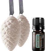 Набор doTERRA диффузор-шишка и черная ель, Black Spruce, 5 мл