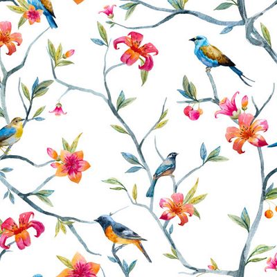 Дерево с птичками.