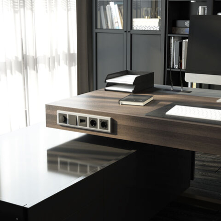 Накладка для розетки USB (графит матовый)