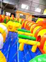 Коммерческий надувной батут "Ракета" 20*10*7 м