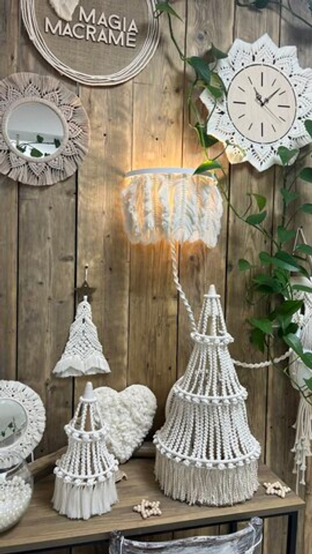 Набор для "Настольной ёлки" ~ 65 см (размер М) с молочной веревкой