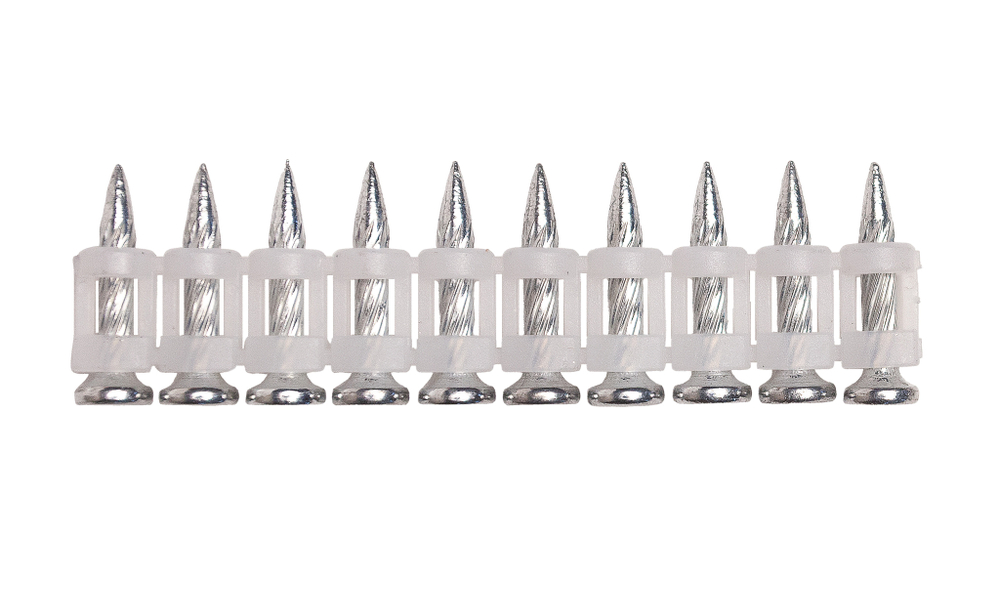 Гвозди 2.7*22 мм для металла и непрочного бетона винтовые с кованым наконечником(1000 шт/уп) FEDAST