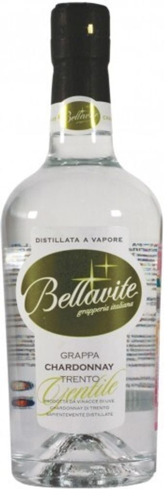 Граппа Bellavite Chardonnay Trento, 0.5 л