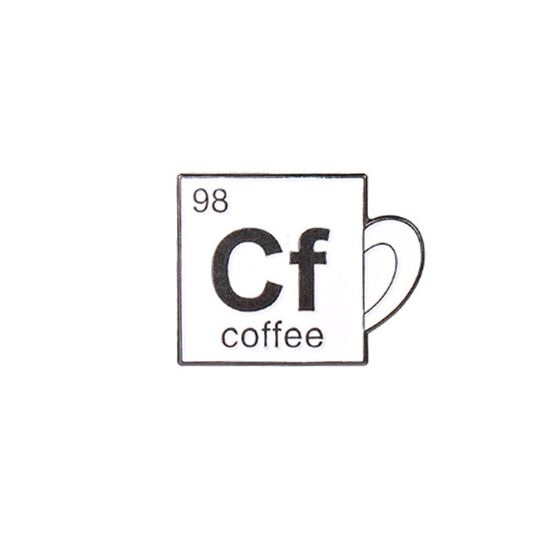 Значок металлический на одежду/Пин. Кофе