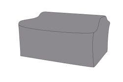 Защитный чехол на диван Капучино, двухместный 171×89×80 см, цвет серый