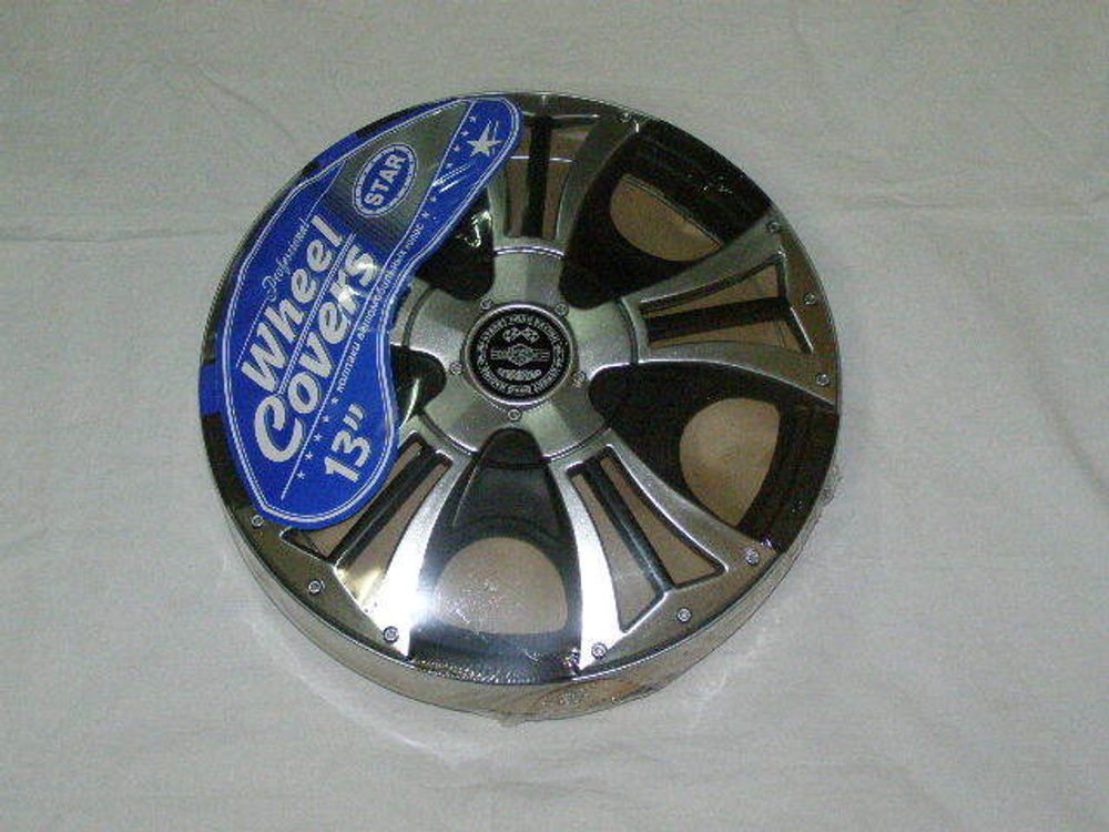 Колпак колеса R13 Бумер Super Silver (в мешке 4 упак) (STAR)