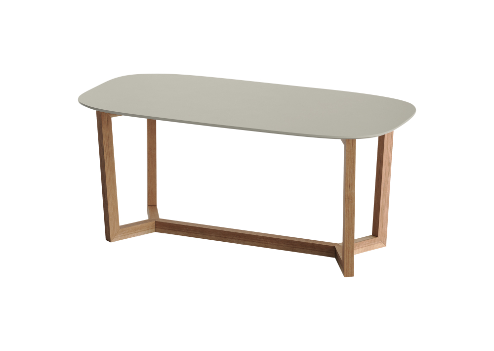 Стол обеденный Cross 2 180*90 см (серо-бежевый, бук)